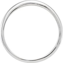 Load image into Gallery viewer, Sterling Silver 2 mm Round Cubic Zirconia Stackable Ring Size 6
