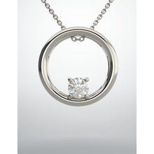 Load image into Gallery viewer, Solitaire Circle Pendant    
