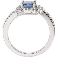 Charger l'image dans la galerie, Bague accentuée de tanzanite et de diamants
