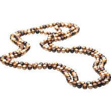 Charger l&#39;image dans la galerie, Freshwater Cultured Dyed Chocolate Pearl Rope 72&quot; Necklace
