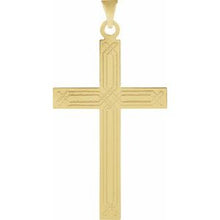 Load image into Gallery viewer, 14KY 18x12 mm Geometric Cross Pendant
