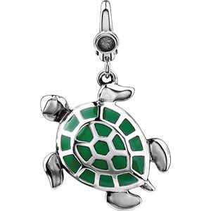 Enamel Turtle Charm