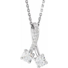 Charger l&#39;image dans la galerie, Two-Stone Necklace or Pendant  
