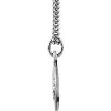 Load image into Gallery viewer, Sterling Silver 12 mm Baptism Medal 18&quot; Necklace
