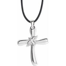 Load image into Gallery viewer, Cross with Dove Necklace or Pendant
