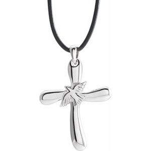 Cross with Dove Necklace or Pendant
