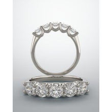 Charger l&#39;image dans la galerie, Five-Stone Anniversary Band   
