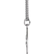 Load image into Gallery viewer, Sterling Silver 15 mm Round St. Peter 18&quot; Necklace
