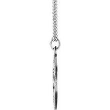 Load image into Gallery viewer, Sterling Silver 18 mm Round St. Peter 18&quot; Necklace
