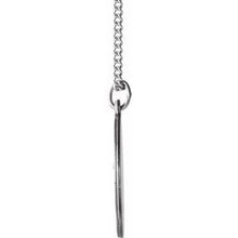 Load image into Gallery viewer, Sterling Silver 18 mm Round Infant of Prague Medal 18&quot; Necklace
