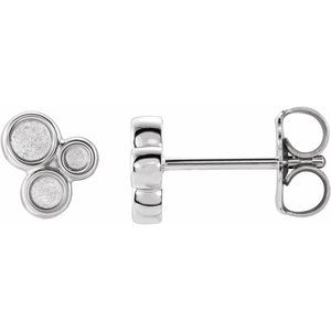 Sterling Silver Geometric Earrings