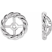 Charger l&#39;image dans la galerie, Sterling Silver Rope Earring Jackets
