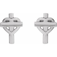 Load image into Gallery viewer, Heart &amp; Cross Earrings  
