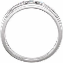 Load image into Gallery viewer, Three-Stone Bezel-Set Ring 
