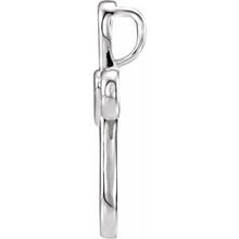 Load image into Gallery viewer, Sterling Silver Cross with Heart Pendant
