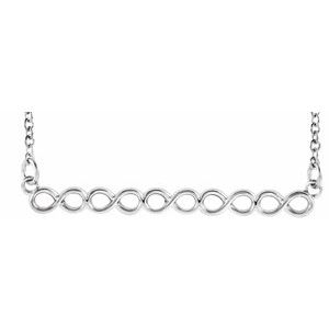 Sterling Silver Infinity-Inspired 16-18