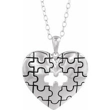 Charger l&#39;image dans la galerie, Sterling Silver A Piece of My Heart 18&quot; Necklace
