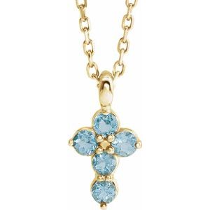 Accented Cross Necklace or Pendant     