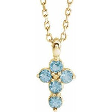 Load image into Gallery viewer, Accented Cross Necklace or Pendant     
