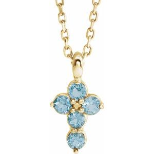 Accented Cross Necklace or Pendant     