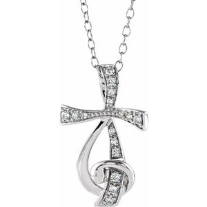 Sterling Silver Cubic Zirconia Sing for Joy‚Ñ¢ 18