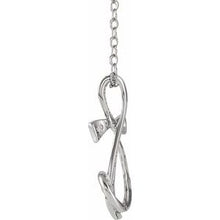 Load image into Gallery viewer, Sterling Silver Cubic Zirconia Sing for Joy‚Ñ¢ 18&quot; Necklace
