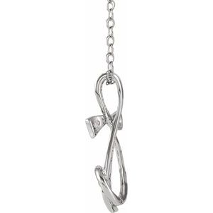 Sterling Silver Cubic Zirconia Sing for Joy‚Ñ¢ 18" Necklace