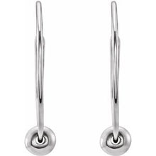 Load image into Gallery viewer, Youth Hoop Earrings with Bead  
