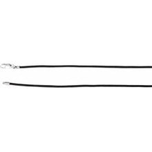 Load image into Gallery viewer, 14K White 1.5 mm Black Leather 18&quot; Cord
