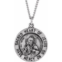 Charger l&#39;image dans la galerie, Round Sacred Heart of Jesus Medal
