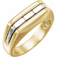 Load image into Gallery viewer, 18K Yellow &amp; Platinum Men's Ring
