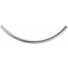 Charger l&#39;image dans la galerie, Sterling Silver 6 mm Solid Domed Omega 16&quot; Chain
