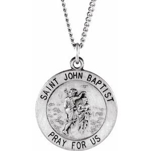 St. John the Baptist Medal Necklace or Pendant  