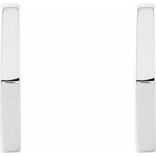 Load image into Gallery viewer, Sterling Silver Geometric Hoop Earrings
