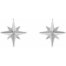 Load image into Gallery viewer, Sterling Silver Star Earrings
