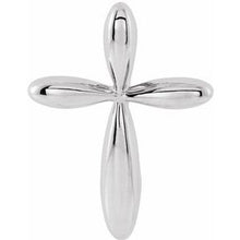 Load image into Gallery viewer, Platinum 14.65x11.2 mm Cross Pendant
