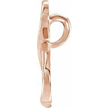 Load image into Gallery viewer, 14K Rose Cross Pendant
