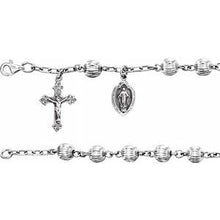 Charger l'image dans la galerie, Silver Bead Rosary Bracelet 

