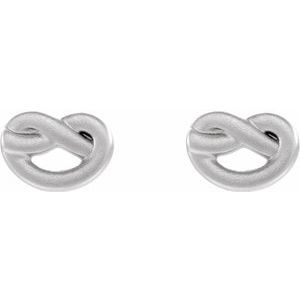 Sterling Silver Knot Earrings