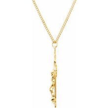 Charger l&#39;image dans la galerie, 24K Gold-Plated 50x31 mm Crucifix 24&quot; Necklace
