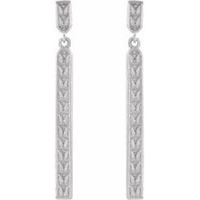 Load image into Gallery viewer, Sterling Silver Sculptural-Inspired Bar Earrings
