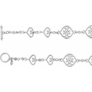 Granulated Heart Design Bracelet