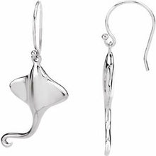 Load image into Gallery viewer, Sterling Silver 25 mm Stingray Earrings
