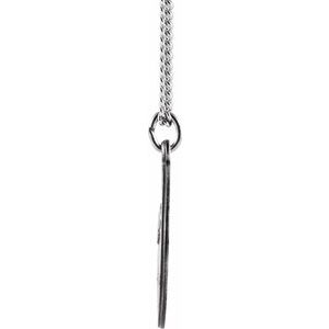 Sterling Silver 18 mm Round St. Paul the Apostle 18" Necklace
