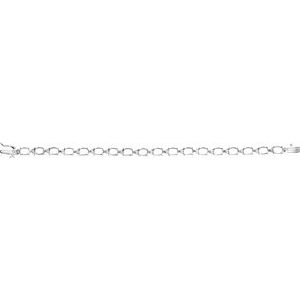 Sterling Silver 7x5 mm Oval Bracelet Link Only