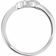 Load image into Gallery viewer, Sterling Silver Cross &amp; Heart Chastity Ring
