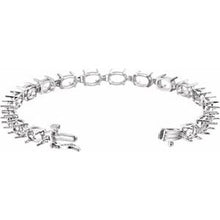 Load image into Gallery viewer, Sterling Silver 7x5 mm Oval Bracelet Link Only
