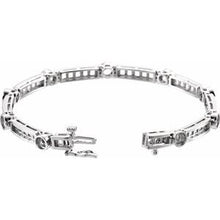 Load image into Gallery viewer, 14K White Line 7 1/2&quot; Bracelet Mounting
