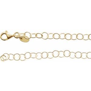 4.6 mm Knurled Rolo Chain   