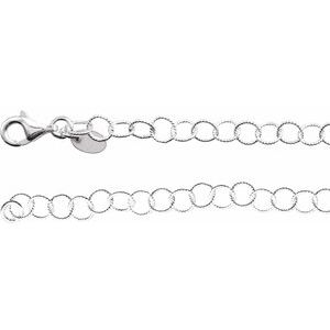4.6 mm Knurled Rolo Chain   